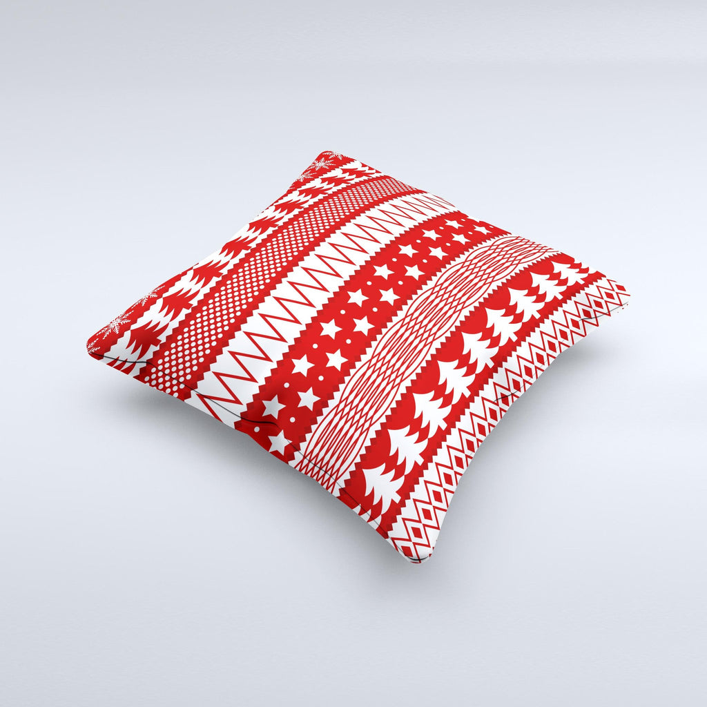 Rød Og Hvit Dekorativ Julepute